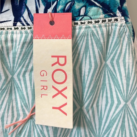 NWT Roxy tropical print tank top with open back girls size 16 - Picture 2 of 7